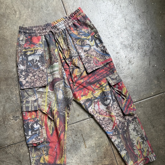 Vivienne Westwood Beautiful Samurai Cut 2019 Crazy Print Cargo Pants - Picture 1 of 13
